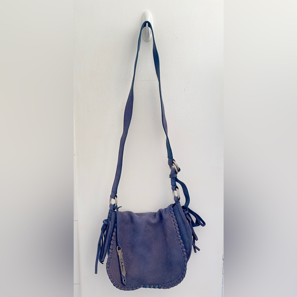 Cole Haan Suede/Nubuck Crossbody Saddle Bag (New Without Tags)